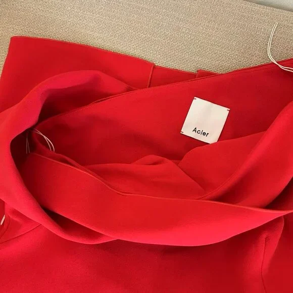 Acler Williamston Maxi Dress Gown Cherry Red AU10/US6 Wedding Event Party Cockta - Picture 5 of 8